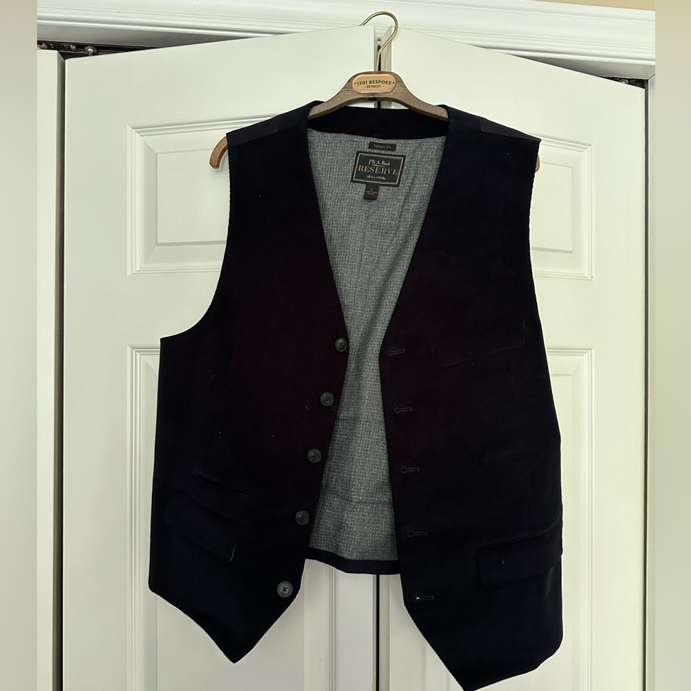 Black Corduroy Vest
